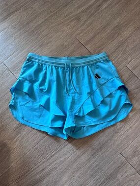 Adidas Workout Shorts with Ruffles